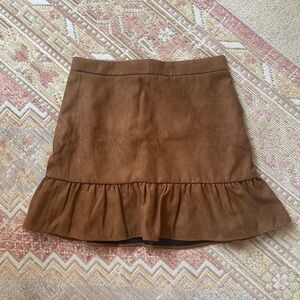 Jcrew faux sued mini skirt